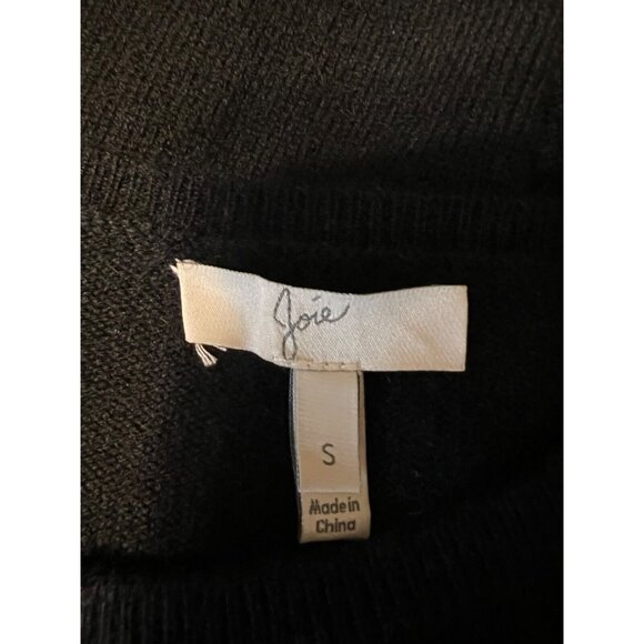 JOIE Women's Wool Cashmere Sweater S Small Black Tunic Longer Length - Picture 7 of 10